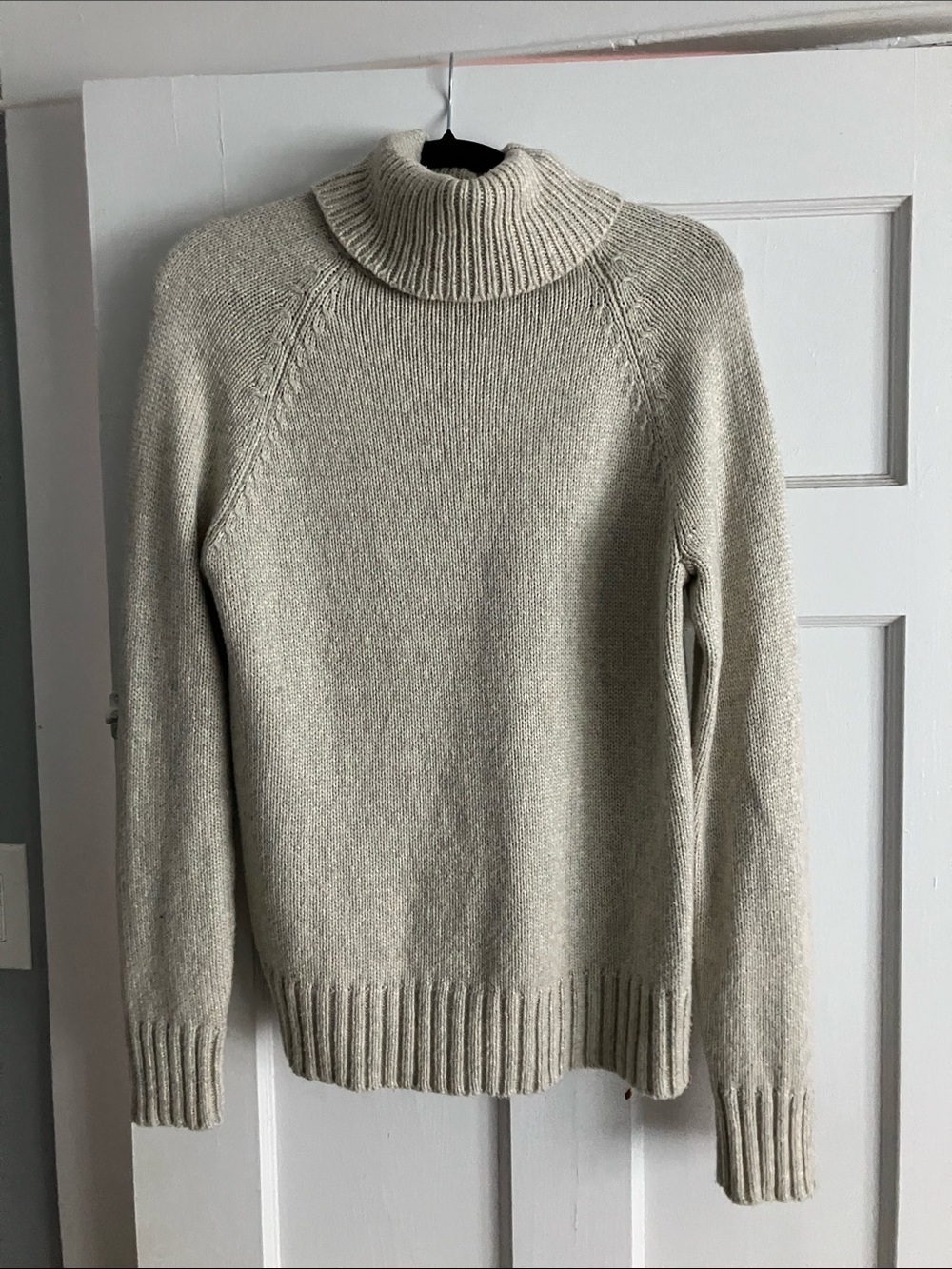 tentree Cream Turtleneck Sweater